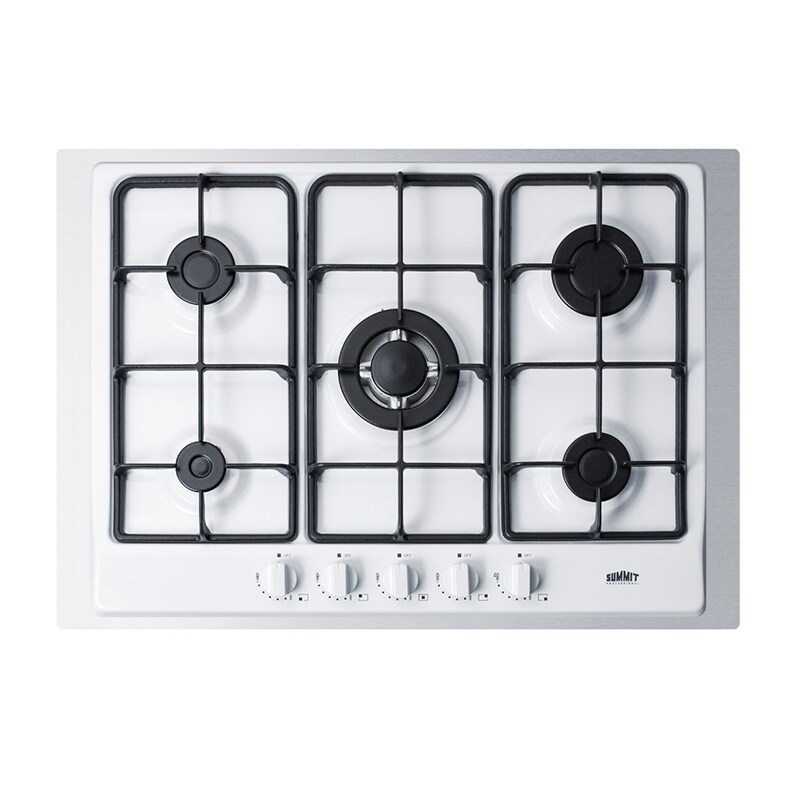 Summit 30 Inch Gas Cooktop White Pcrichard Com Gc5271wtk30