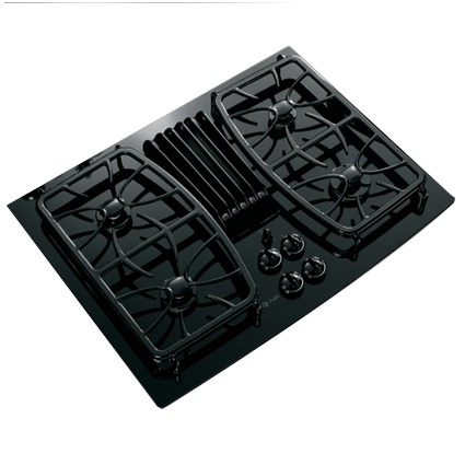 Ge Profile 30 Gas Cooktop Black On Black Pcrichard Com