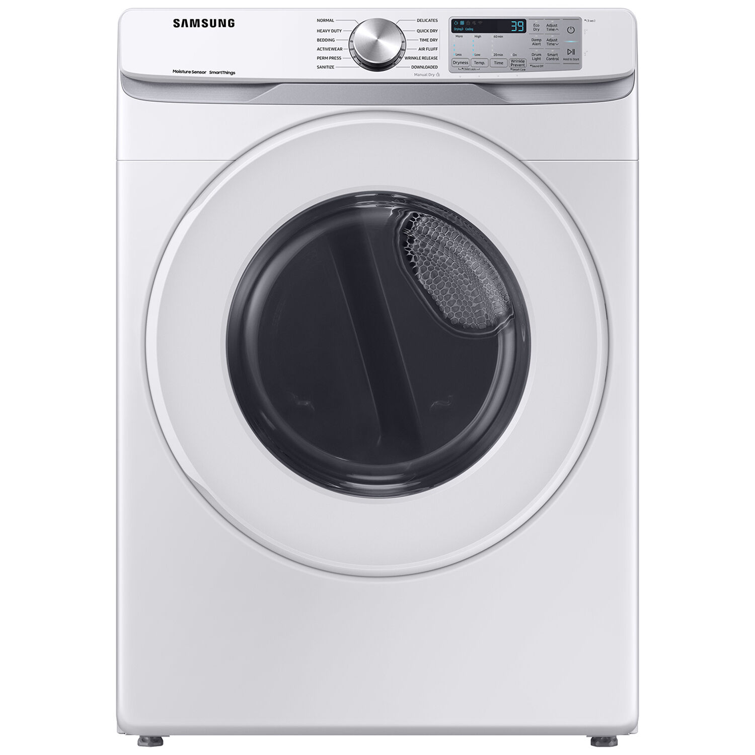 Samsung 27 in. 7.5 cu. ft. Smart Stackable Gas Dryer with Sanitize Cycle &  Sensor Dry - White