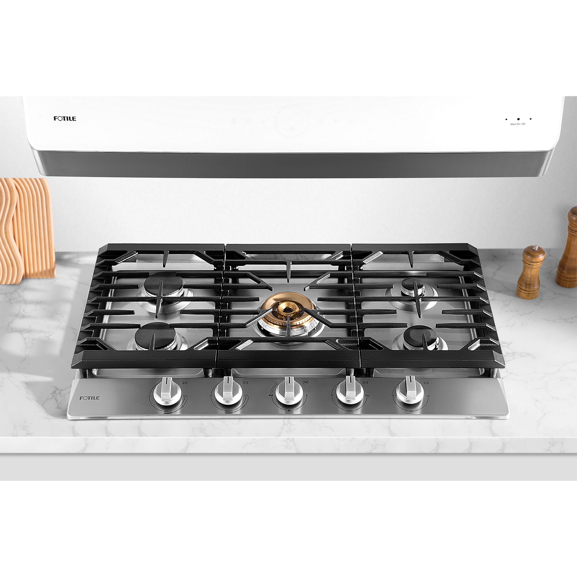 Tri ring deals burner gas range