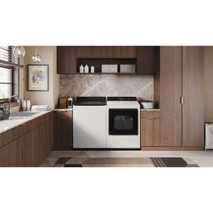 LG 27 in. 7.3 cu. ft. Smart Electric Dryer with EasyLoad Door & AI Sensor Dry - Alpine White, Alpine White, hires