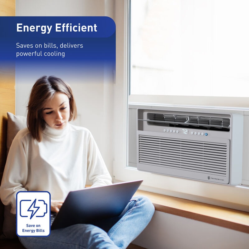 Friedrich Chill Premier Series 24,000 BTU Smart Energy Star Window/Wall Air Conditioner with Inverter, 3 Fan Speeds, Sleep Mode & Remote Control - White, , hires