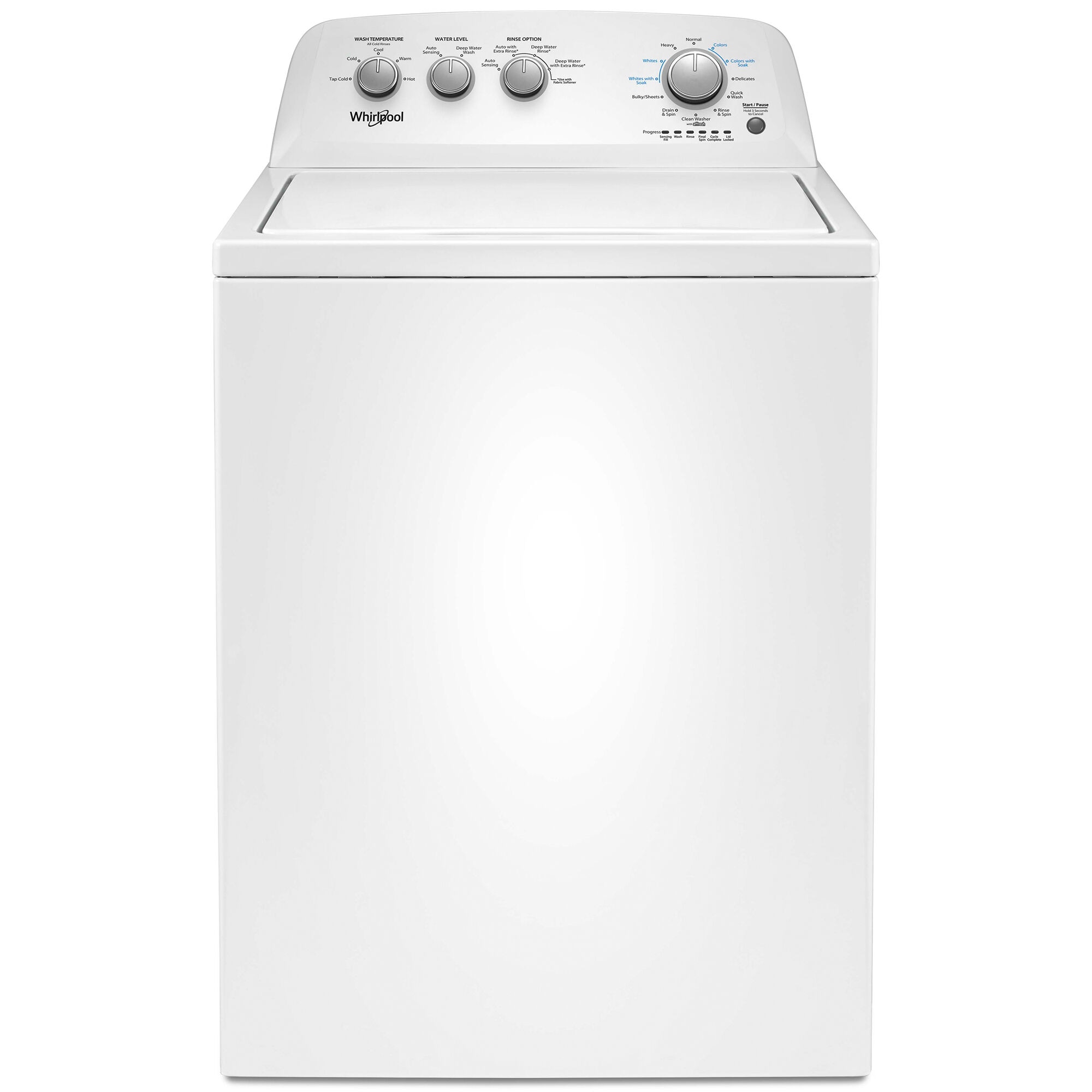 Whirlpool 27.5 in. 3.8 cu. ft. Top Load Washer - White
