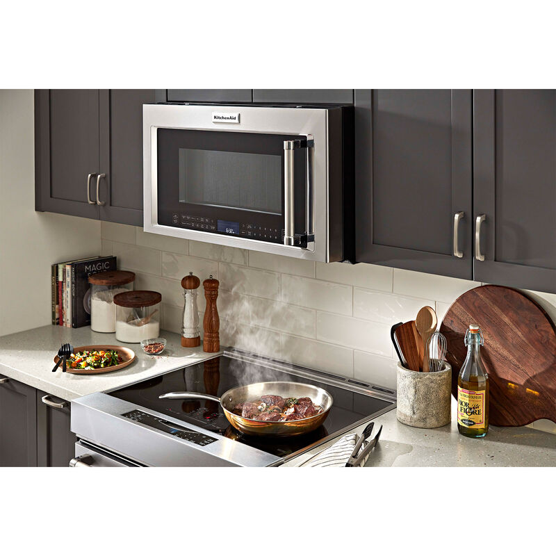 KitchenAid® 1.9 Cu. Ft. PrintShield™ Black Stainless Steel Over The Range  Microwave, East Coast Appliance
