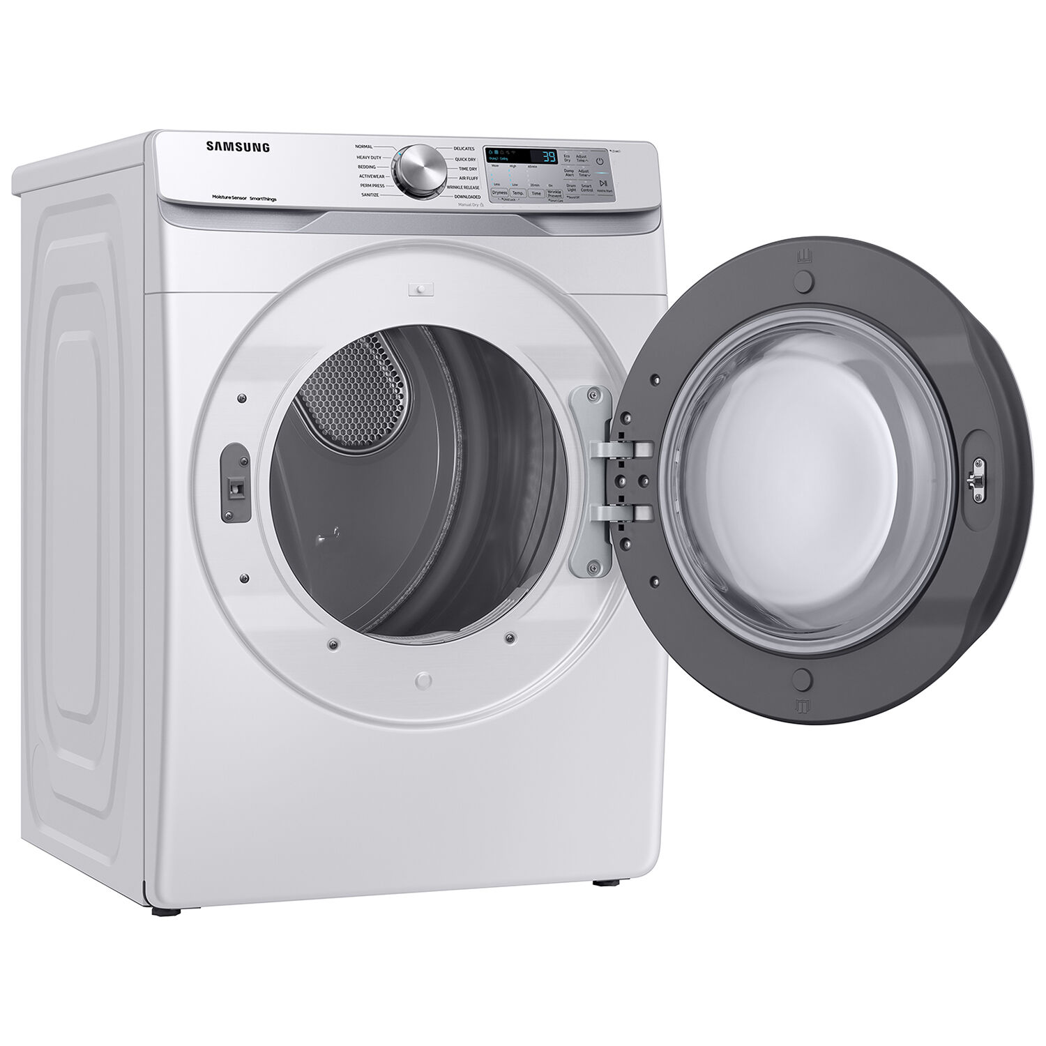 Samsung 27 in. 7.5 cu. ft. Smart Stackable Gas Dryer with Sanitize Cycle &  Sensor Dry - White