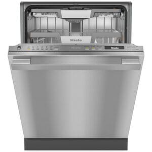 Miele 24 in. Top Control Smart Dishwasher with 42 dBA Sound Level, 3rd Rack & Pocket Handle - Stainless Steel, , hires