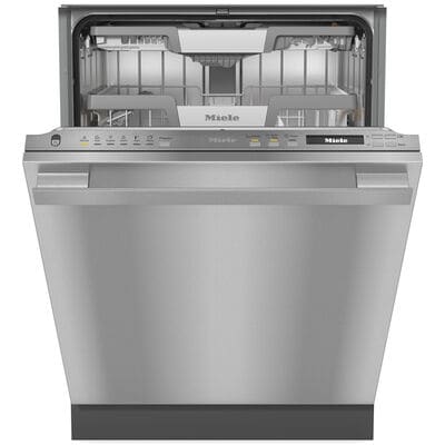 Miele 24 in. Top Control Smart Dishwasher with 42 dBA Sound Level, 3rd Rack & Pocket Handle - Stainless Steel | G7196SCVISF