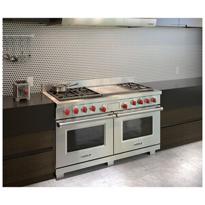 Wolf 60-inch Dual Fuel Double Oven Range - DF606F Overview 