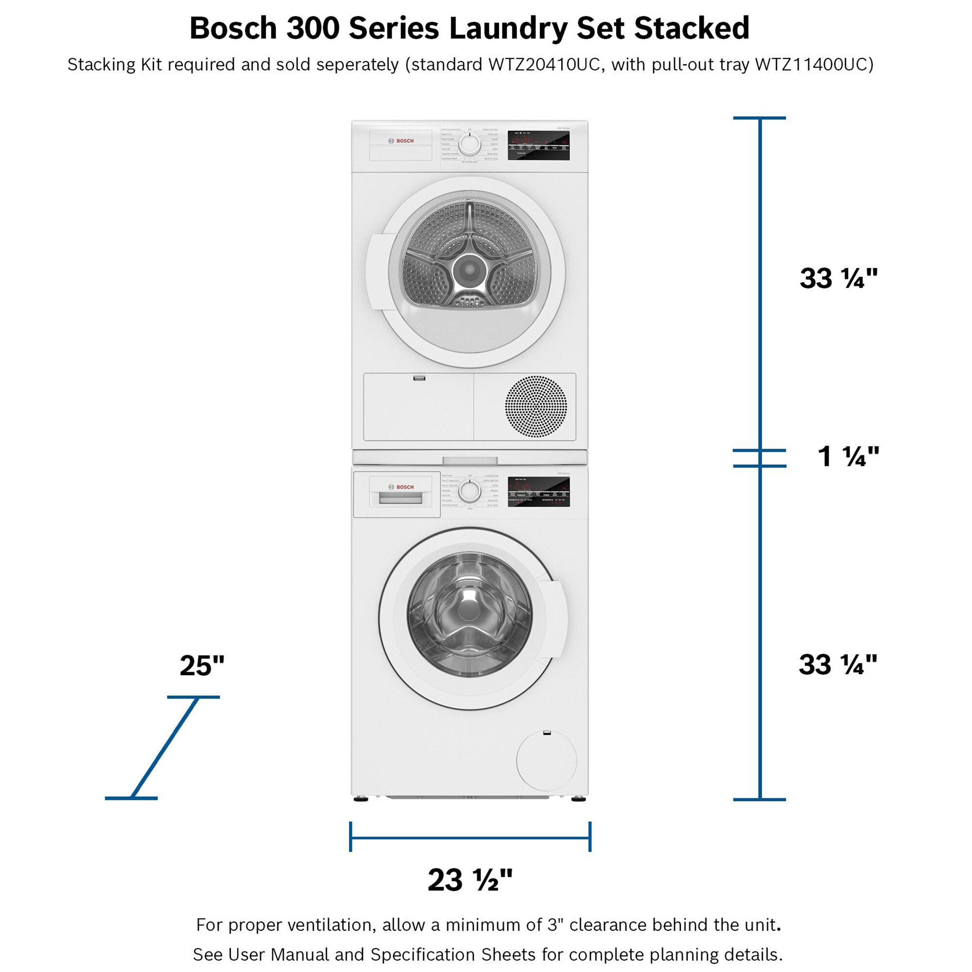 Bosch electric deals washer and dryer