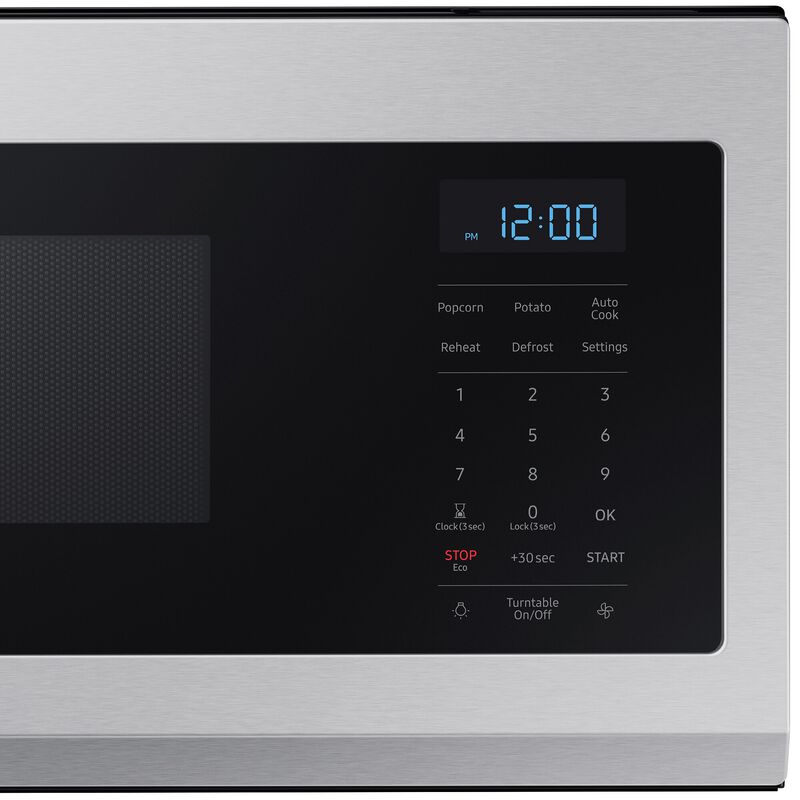 Samsung 30 in. 1.1 cu. ft. Low Profile Smart Over-the-Range Microwave with 400 CFM - Stainless Steel, Stainless Steel, hires