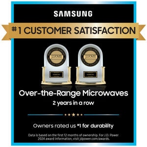 Samsung 30 in. 1.1 cu. ft. Low Profile Smart Over-the-Range Microwave with 400 CFM - Stainless Steel, Stainless Steel, hires