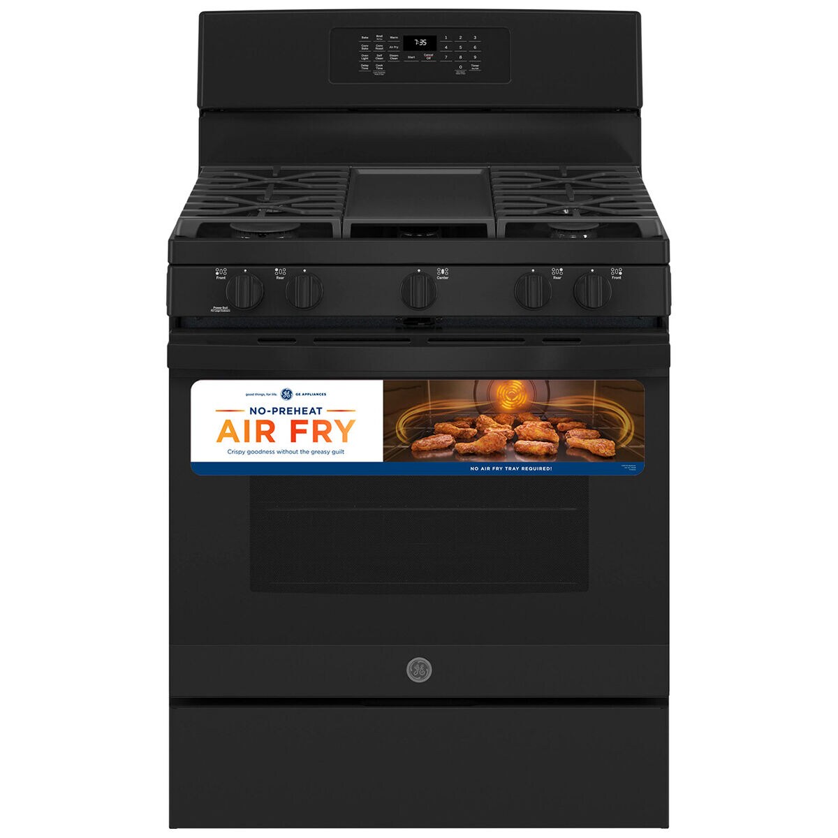 Gas range with air 2024 fryer oven