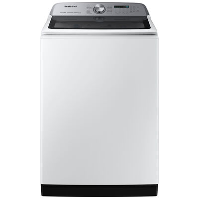 Samsung 27 in. 5.4 cu. ft. Smart Top Load Washer with Pet Care Solution & Super Speed Wash - White | WA54CG7150AW