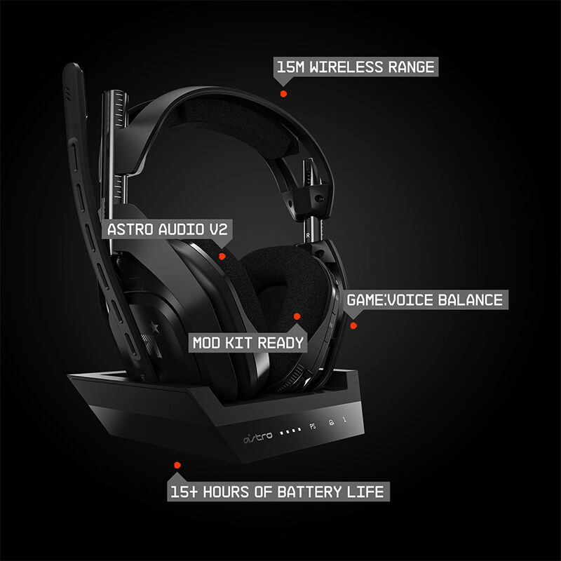 Astro Gaming A50 Gen 4 Wireless Gaming Headset for PS5, PS4 Black  939-001673 - Best Buy