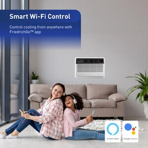 Friedrich Uni-Fit Series 14,000 BTU Smart Through-the-Wall Air Conditioner with 3 Fan Speeds, Sleep Mode & Remote Control - White, , hires