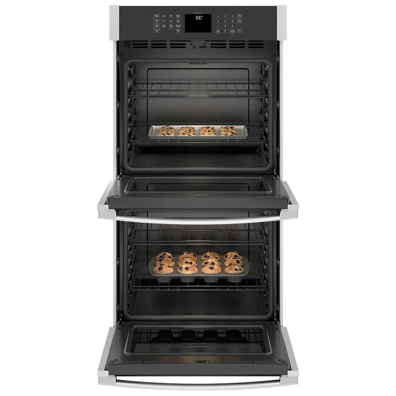 GE 27 in. 8.6 cu. ft. Electric Smart Double Wall Oven With Self 