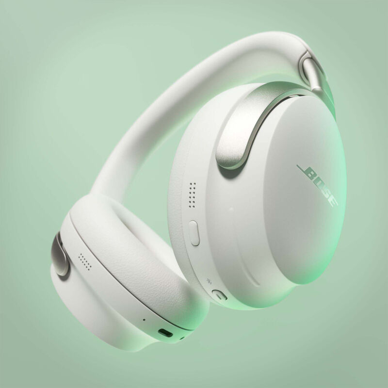  NEW Bose QuietComfort Ultra Wireless Noise Cancelling  Headphones with Spatial Audio, Over-the-Ear Headphones with Mic, Up to 24  Hours of Battery Life, White Smoke : Electronics