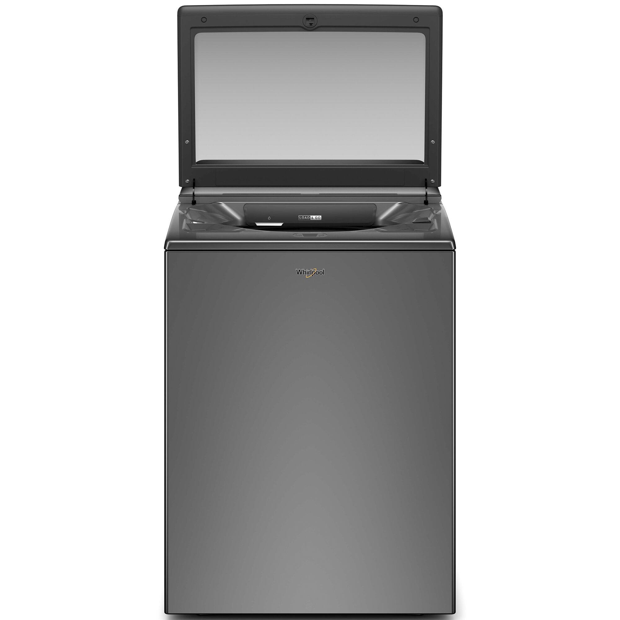 Whirlpool 27 in. 4.8 cu. ft. Smart Top Load Washer with Load & Go Dispenser  & Sanitize with Oxi - Chrome Shadow