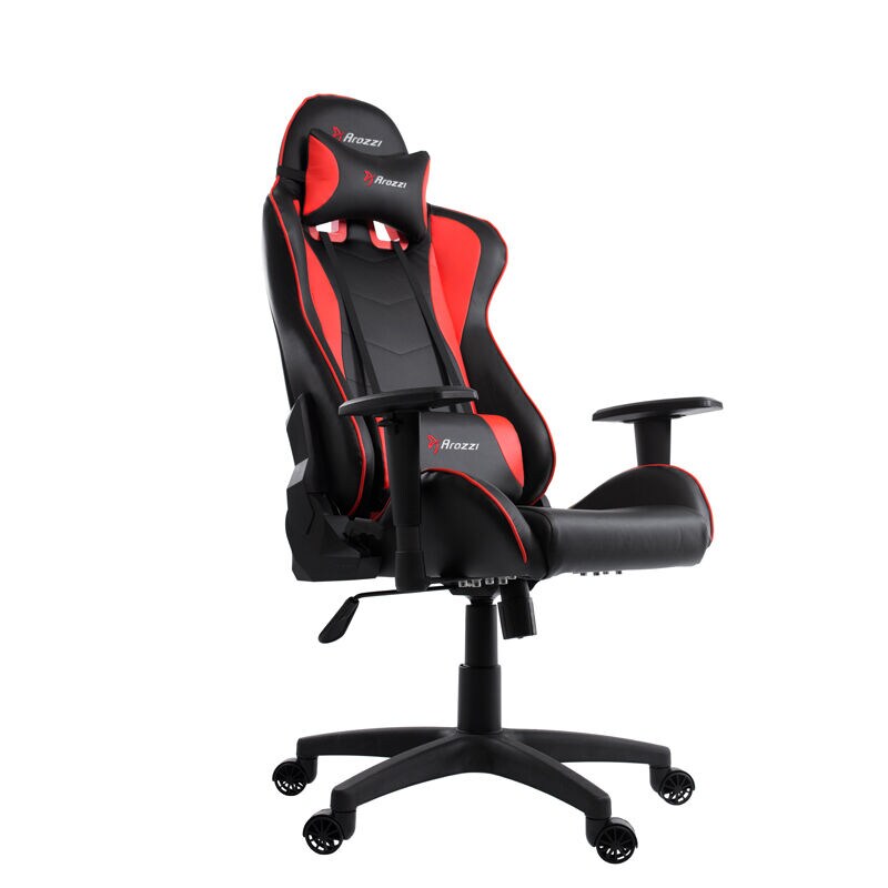 black and red gamer chair