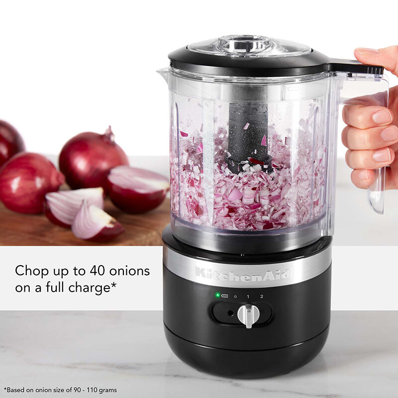 KitchenAid 5-Cup One-Touch 2-Speed Food Chopper ,White