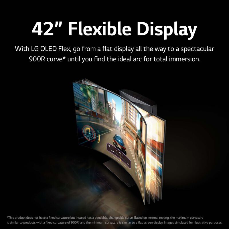 LG - 42" Class Flex Series OLED 4K UHD Smart webOS TV, , hires