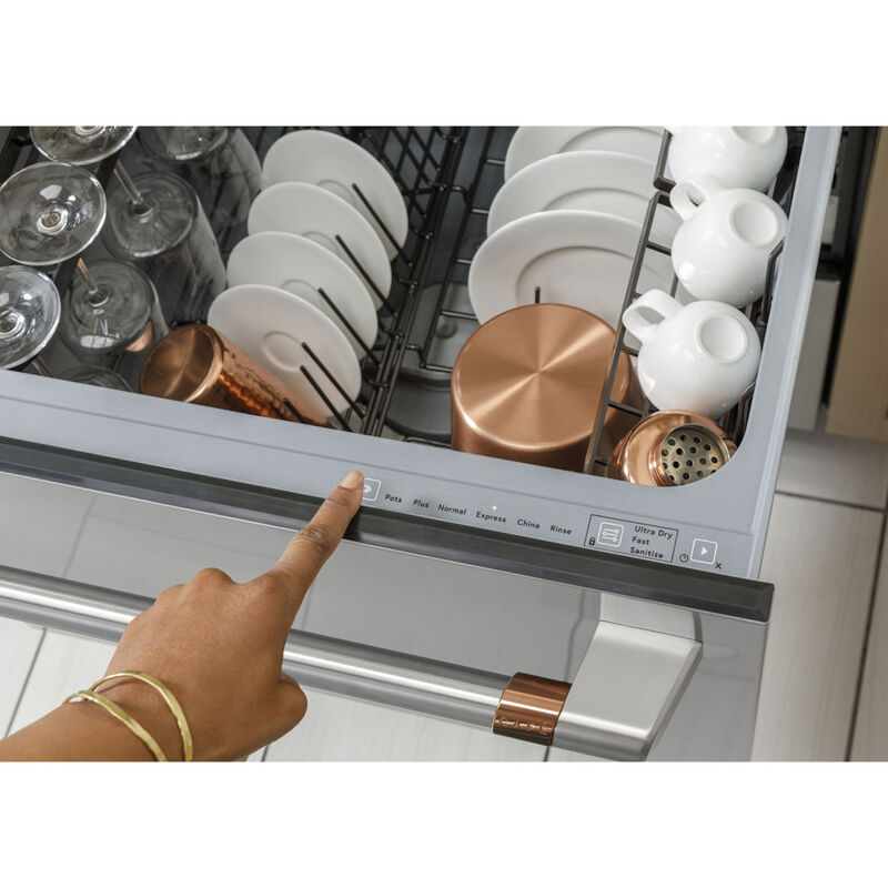 KitchenAid 57-Decibel Double Drawer Dishwasher with Hard Food