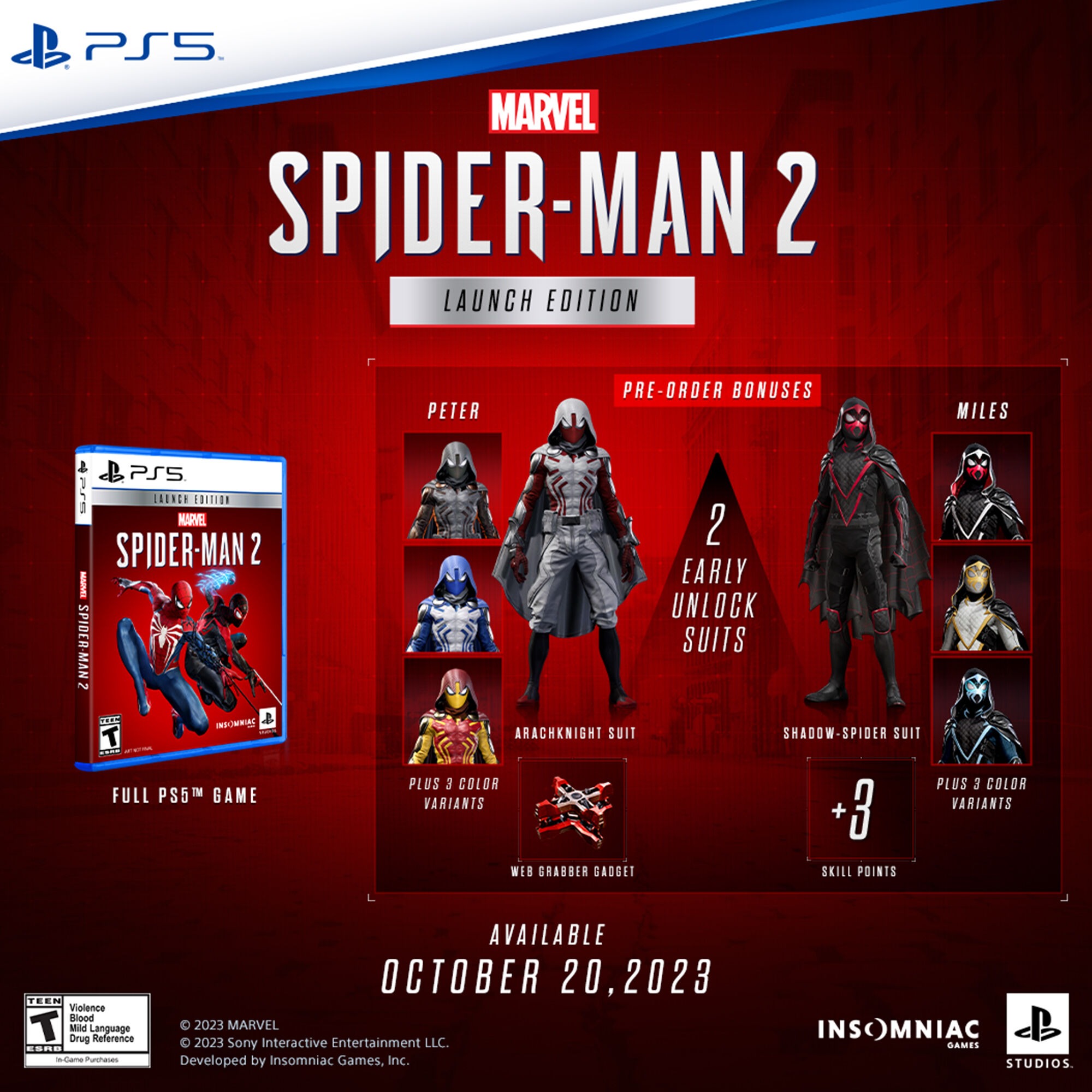 MARVEL S SPIDER-MAN 2 PS5 Launch Edition - PlayStation 5