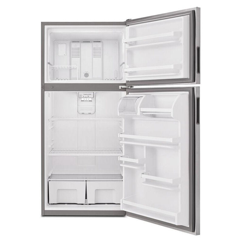 Amana 30 in. 18.2 cu. ft. Top Freezer Refrigerator - Monochromatic  Stainless Steel