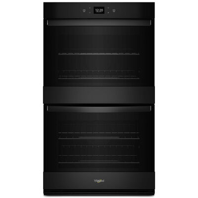 Whirlpool 27 in. 8.6 cu. ft. Electric Smart Double Wall Oven with Standard Convection & Self Clean - Black | WOED5027LB