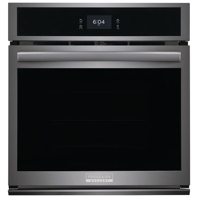 Frigidaire Gallery Series 27" 3.8 Cu. Ft. Electric Wall Oven with Standard Convection & Self Clean - Black Stainless Steel | GCWS2767AD