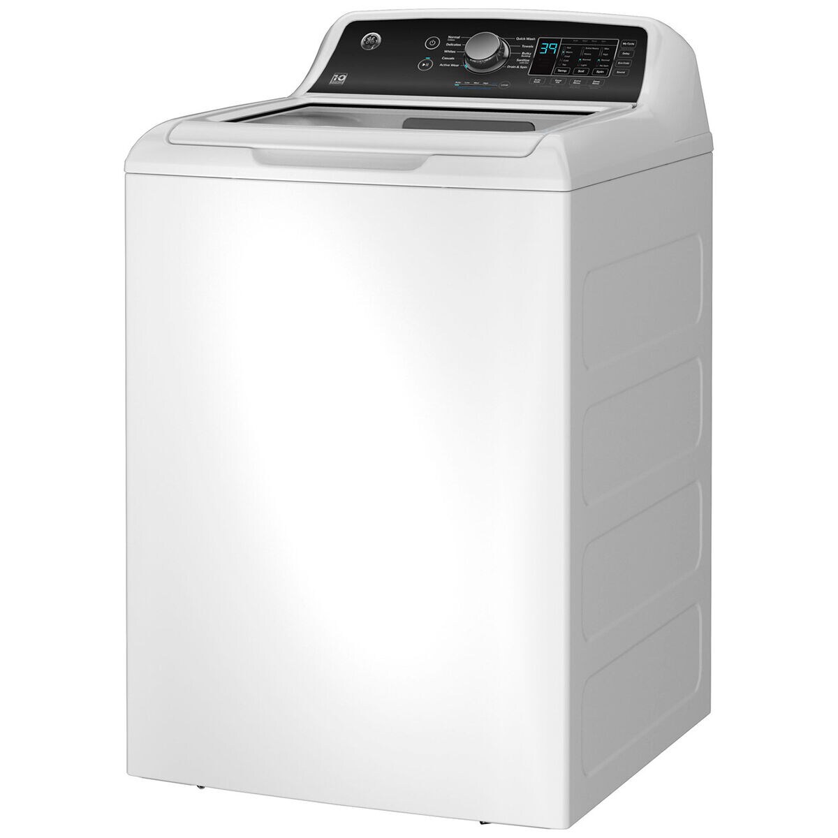 GE 27 in. 4.5 cu. ft. Top Load Washer with Agitator & Sanitize with Oxi -  White