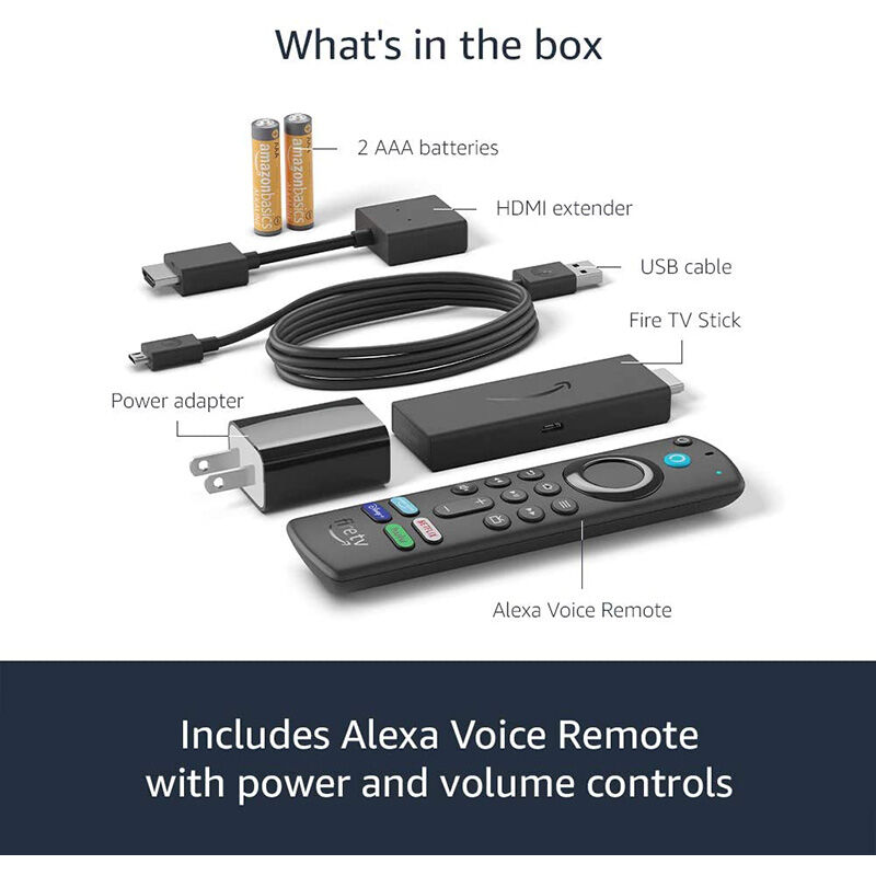 Amazon Fire TV Stick with Alexa Voice Remote (includes TV