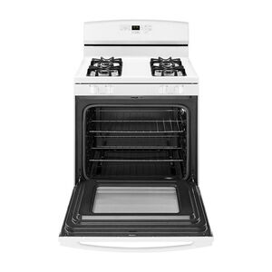 Amana 30 in. 5.0 cu. ft. Oven Freestanding Natural Gas Range with 4 Sealed Burners - White, , hires