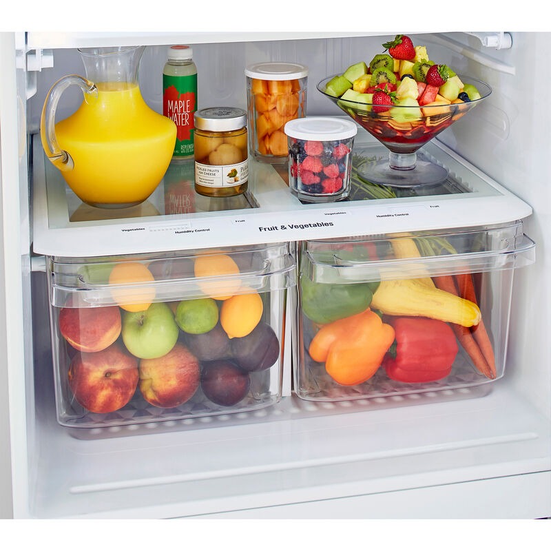 LG 20.2-cu ft Top-Freezer Refrigerator (White) ENERGY STAR in the  Top-Freezer Refrigerators department at
