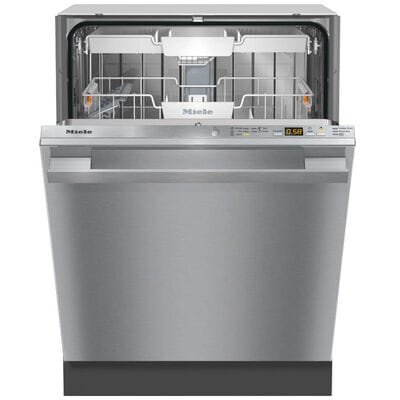 Miele 24 in. Built-In Dishwasher with Top Control, 44 dBA Sound Level, 16 Place Settings, 5 Wash Cycles & Sanitize Cycle - Stainless Steel | G5056SCVISF