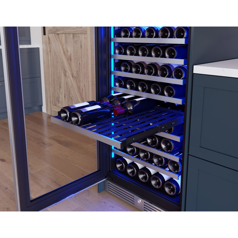 Zephyr Presrv Series 24 Built-In/Freestanding 138 with 14.5 Son Richard & Zones in. Temperature Capacity, ft. - & Stainless cu. Control Dual Cooler P.C. Steel Wine Digital Bottle 