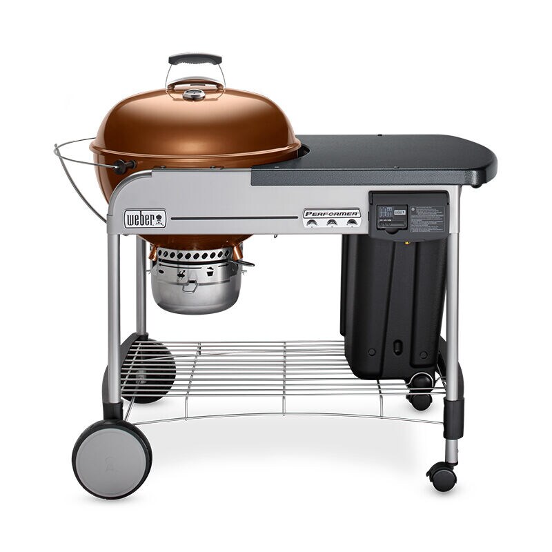 Weber Performer Deluxe 22 in. Freestanding Charcoal Grill - Copper