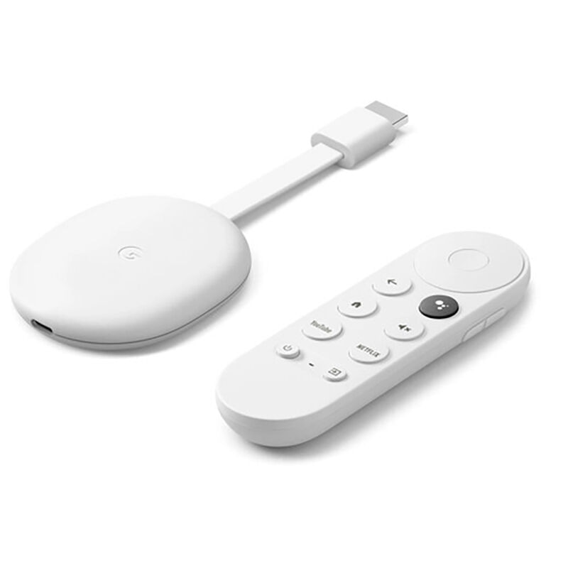 Google Chromecast with Google TV - Streaming Media Player in 4K HDR - Snow  - New