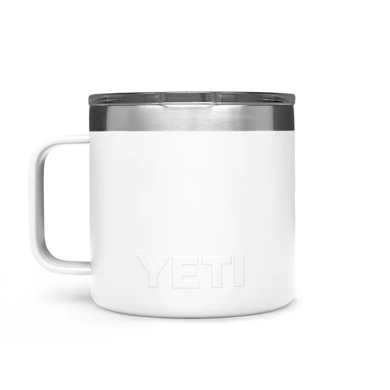YETI Rambler YRAM14BK Mug with Lid, 14 oz Capacity, Triple-Grip
