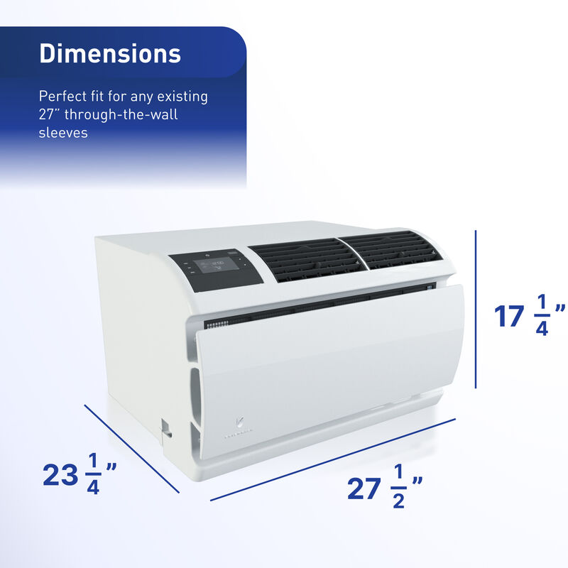 Friedrich WallMaster 15,400 BTU Smart Through-the-Wall Air Conditioner with 3 Fan Speed & Remote Control - White, , hires