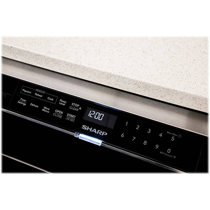 Sharp 24 in. 1.2 cu.ft Smart Microwave Drawer with 11 Power Levels & Sensor  Cooking Controls - Stainless Steel