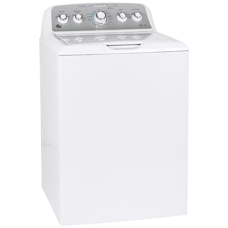 GE 27 in. 4.6 cu. ft. Top Load Washer with Stainless Steel Basket - White