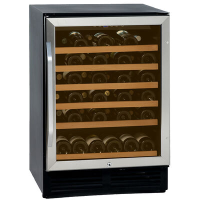 Avanti 24 in. Undercounter Wine Cooler with Wood Racks, Single Temperature Zone & 50 Bottle Capacity - Stainless Steel | WCR506SS