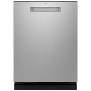 GE Profile 24 in. Top Control Smart Dishwasher with 39 dBA Sound Level, 3rd-Rack, Microban Antimicrobial Technology & Pocket Handle - Fingerprint Resistant Stainless, , hires