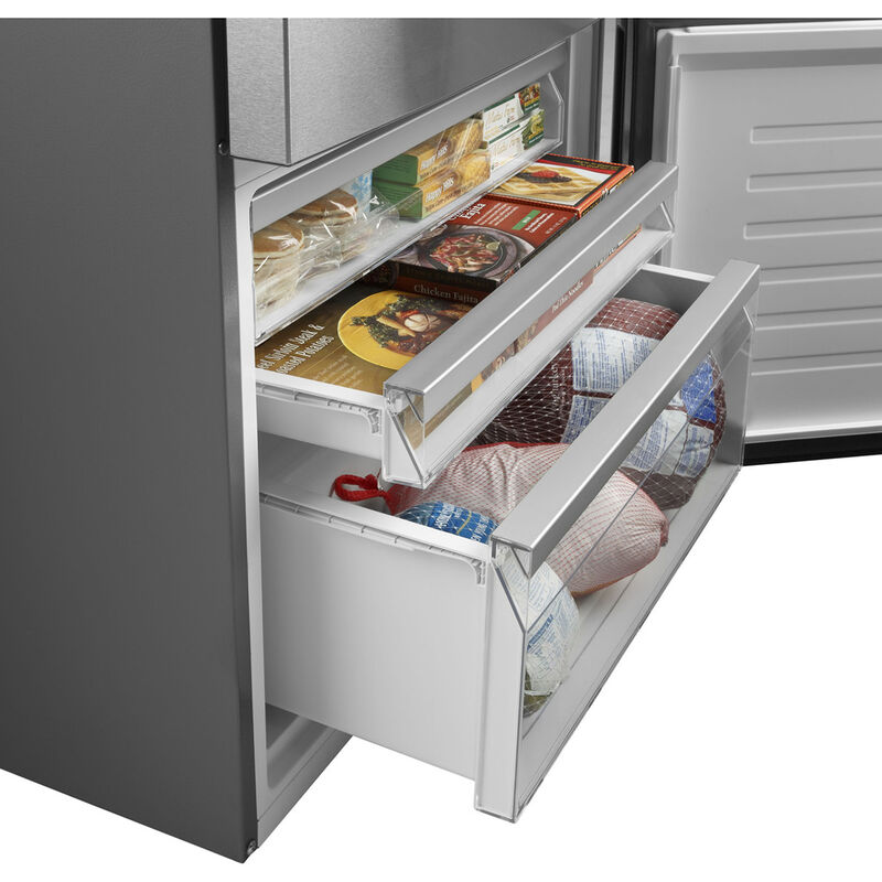 GE 31 in. 17.7 cu. ft. Counter Depth Bottom Freezer Refrigerator -  Stainless Steel