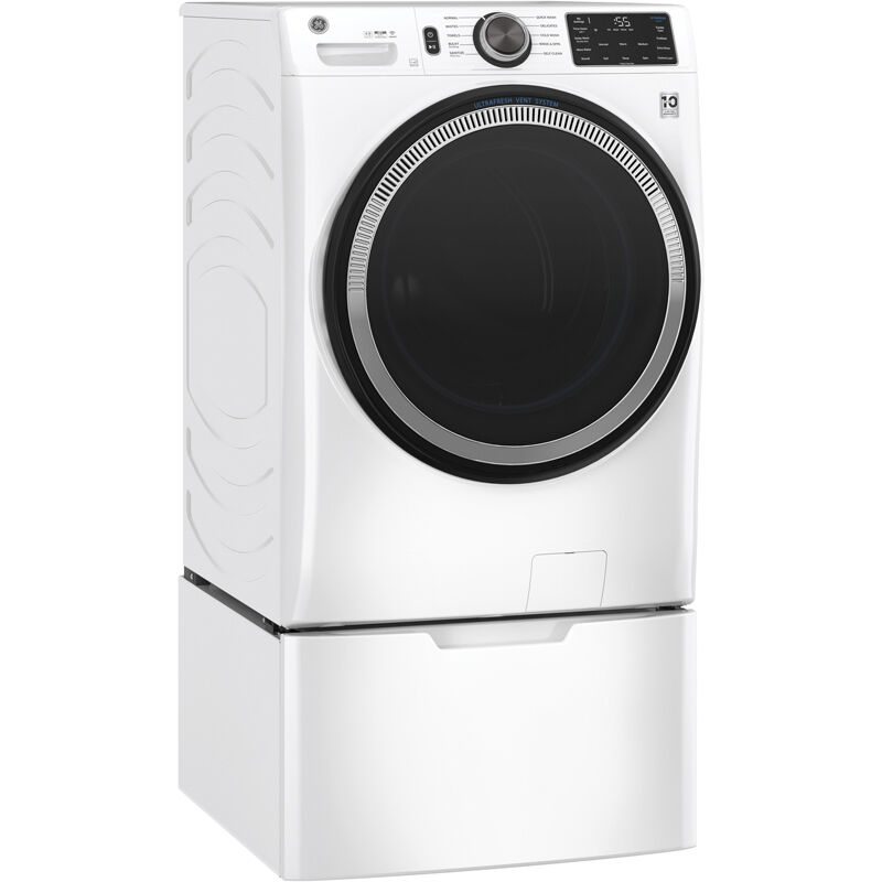 GE 28 in. 4.8 cu. ft. Smart Stackable Front Load Washer with UltraFresh  Vent System, OdorBlock & Sanitize with Oxi - White