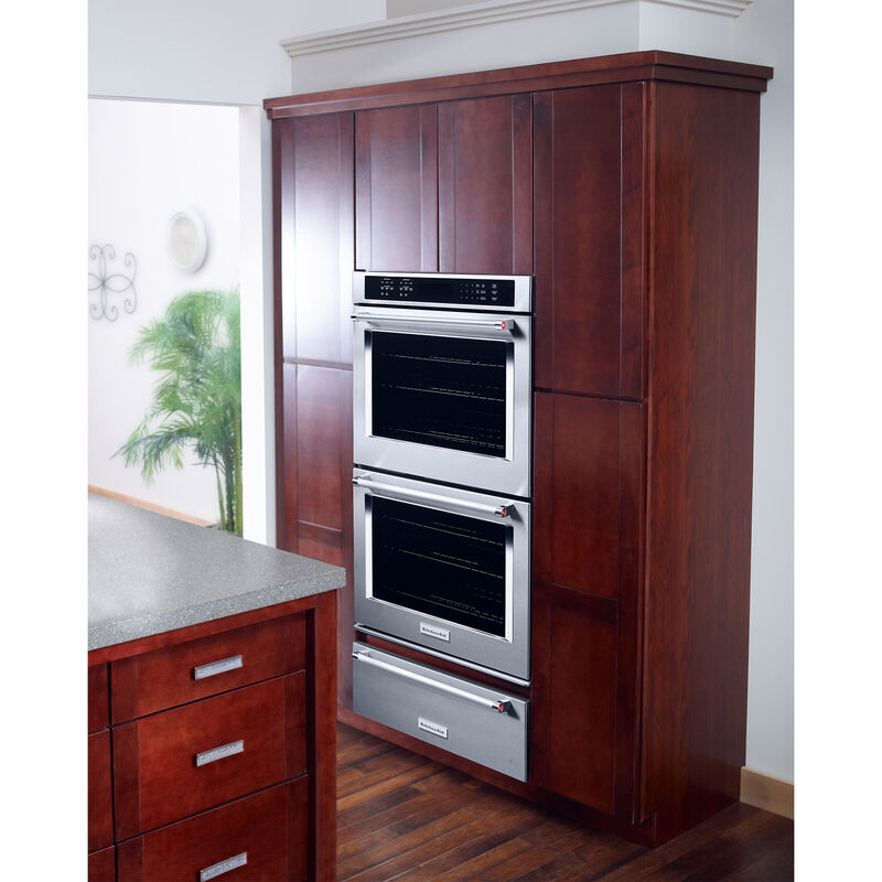KitchenAid 30 in. Double Electric Wall Oven Self-Cleaning with