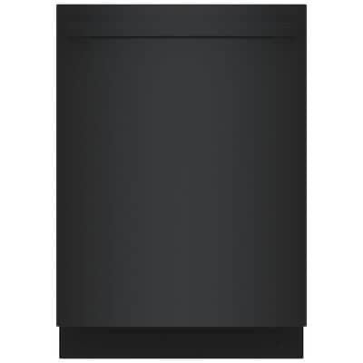 Bosch 800 Series 24 in. Smart Built-In Dishwasher with Top Control, 42 dBA Sound Level, 16 Place Settings, 8 Wash Cycles & Sanitize Cycle - Black | SHX78CM6N