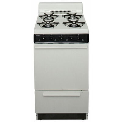 Premier 20 in. 2.4 cu. ft. Oven Freestanding Gas Range with 4 Open Burners - Bisque | SAK100T