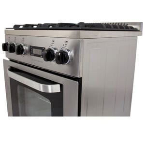 Westbend Elite Series 20 in. 2.1 cu. ft. Oven Freestanding Natural Gas Range with 4 Sealed Burners - Stainless Steel, , hires